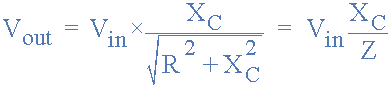 RC Potential Divider Equation rc potential divider equation