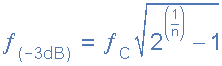 Low Pass Filter -3dB frequency low pass filter -3dB frequency