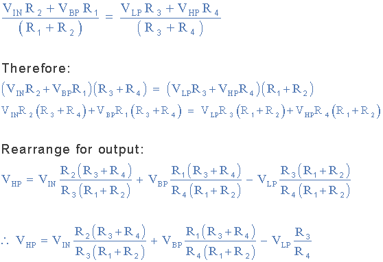 Differential Summer Transfer Function differential summer transfer function