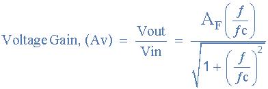 High Pass Butterworth Filter Voltage Gain high pass butterworth filter gain