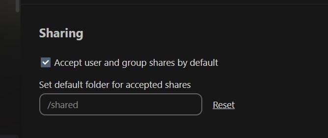 NextCloud Sharing